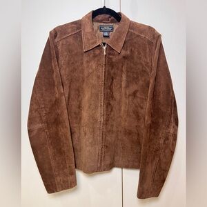Sonoma Women’s Brown Suede Leather Jacket